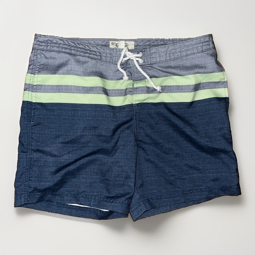 Penguine By Munsingwear Board Shorts Blue Grey 34x7